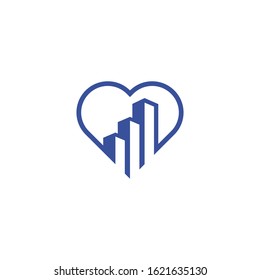 Love building logo design simple