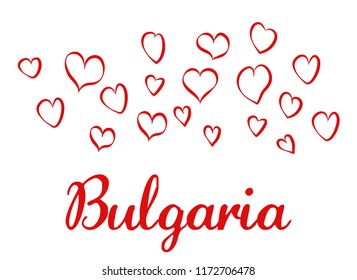 I love Bulgaria vector