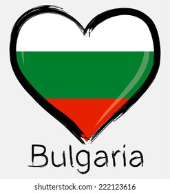 love Bulgarian flag 
