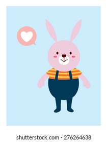 love bunny poster