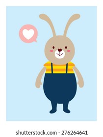 love bunny poster