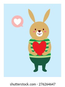 love bunny poster
