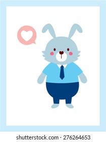 love bunny poster