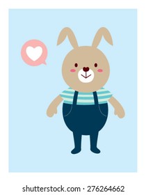 love bunny poster