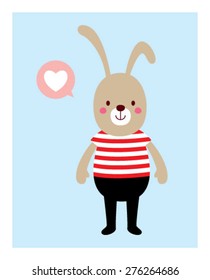 love bunny poster