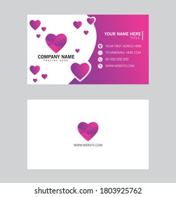 love business card design template vector