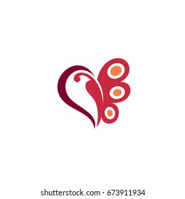 Love Butterfly Logo