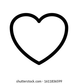 love button icon with 48 px and outline style. Suitable for UI designs, logos, applications and websites.