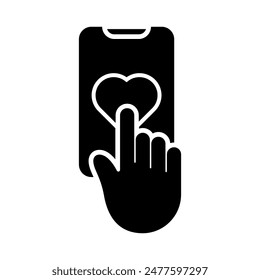 love button icon vector design illustration template