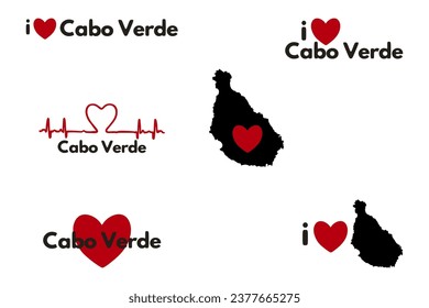 I love Cabo Verde. Patriotic Sublimation Bundle 