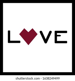 love caed. st valentines day brochure. heart. vector illustration