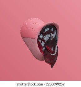 Love Cake 3D Illustration Suitable for any kind of business