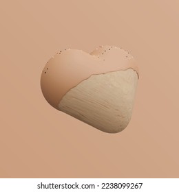 Love Cake 3D Illustration Suitable for any kind of business