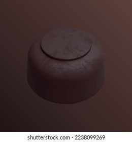 Love Cake 3D Illustration Suitable for any kind of business