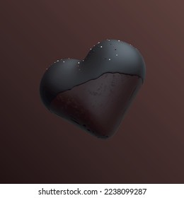Love Cake 3D Illustration Suitable for any kind of business