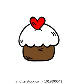 Love Cake Doodle icon