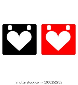 Love calendar icon