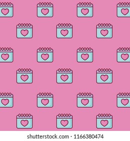 love calendars pattern