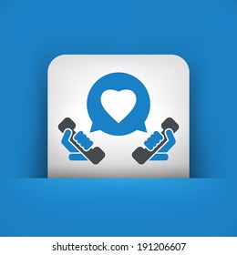 Love call icon