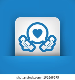 Love call icon