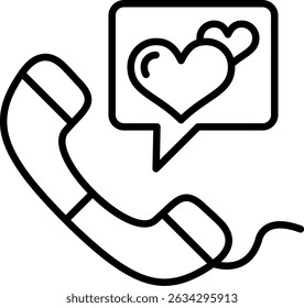 Love Call New Creative Icon Design Vector