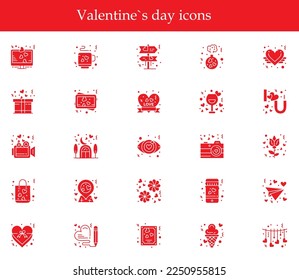 Love calligraphy for 14 February, Saint Valentines day icons with greeting phrase colored flat vector illustration isolated on white background
