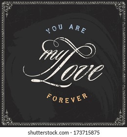 love calligraphy congratulations font smiling valentine's day typographical vector vacation postcard chalkboard grease scene ideal for several operator design love calligraphy congratulations font lau