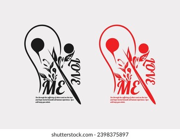 Love Calligraphy Vector T-shirt Design