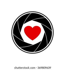 Love Camera Icon Design