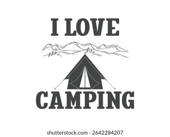 I love camping mountains and tent design 2025