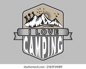 Me Encanta Camping... Diseño de camisetas de camping