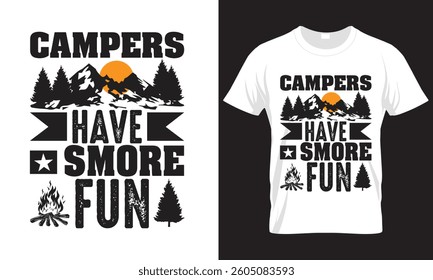 I LOVE CAMPING , CAMPING T-SHIRT DESIGN 