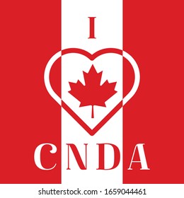 I Love Canada. Canada Flag, Love Canada Background