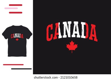 Me encanta el diseño de camisetas de Canadá