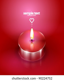 Love candle background