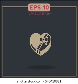 love candy. Valentine's Day.icon vector.gift
