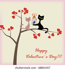 Love card with cats