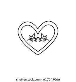 love card with cupid angel