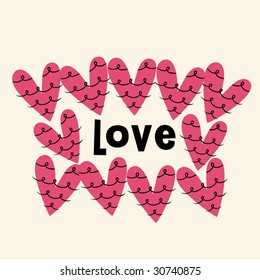 diseño de tarjeta de amor