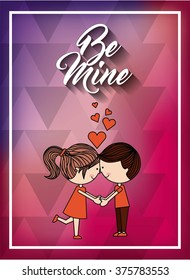 Diseño de tarjeta de amor 