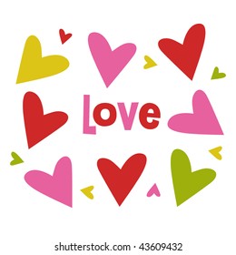 diseño de tarjeta de amor