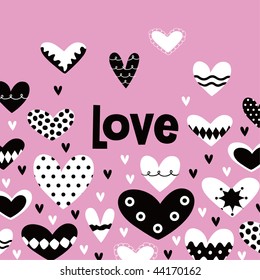 diseño de tarjeta de amor