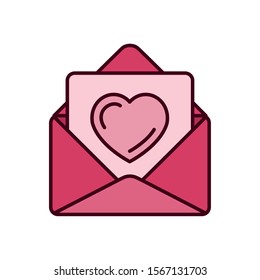 Love card design, Passion romantic valentines day wedding romance decoration theme Vector illustration