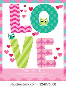 love card design. vector illustration