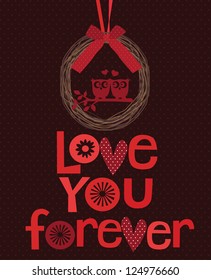love card design. vector illustration