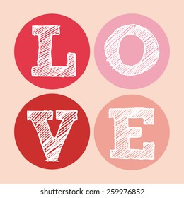 love card design, vector illustration eps10 graphic 