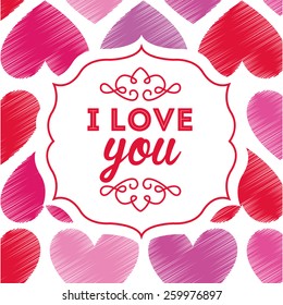 love card design, vector illustration eps10 graphic 