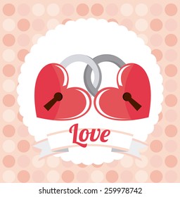 love card design, vector illustration eps10 graphic 