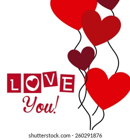 love card design, vector illustration eps10 graphic 