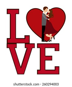 love card design, vector illustration eps10 graphic 